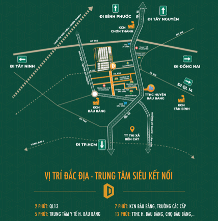 Location of Urban Dream Project Lai Uyen Bau Bang Binh Duong Location of Urban Dream Project Lai Uyen Bau Bang Binh Duong