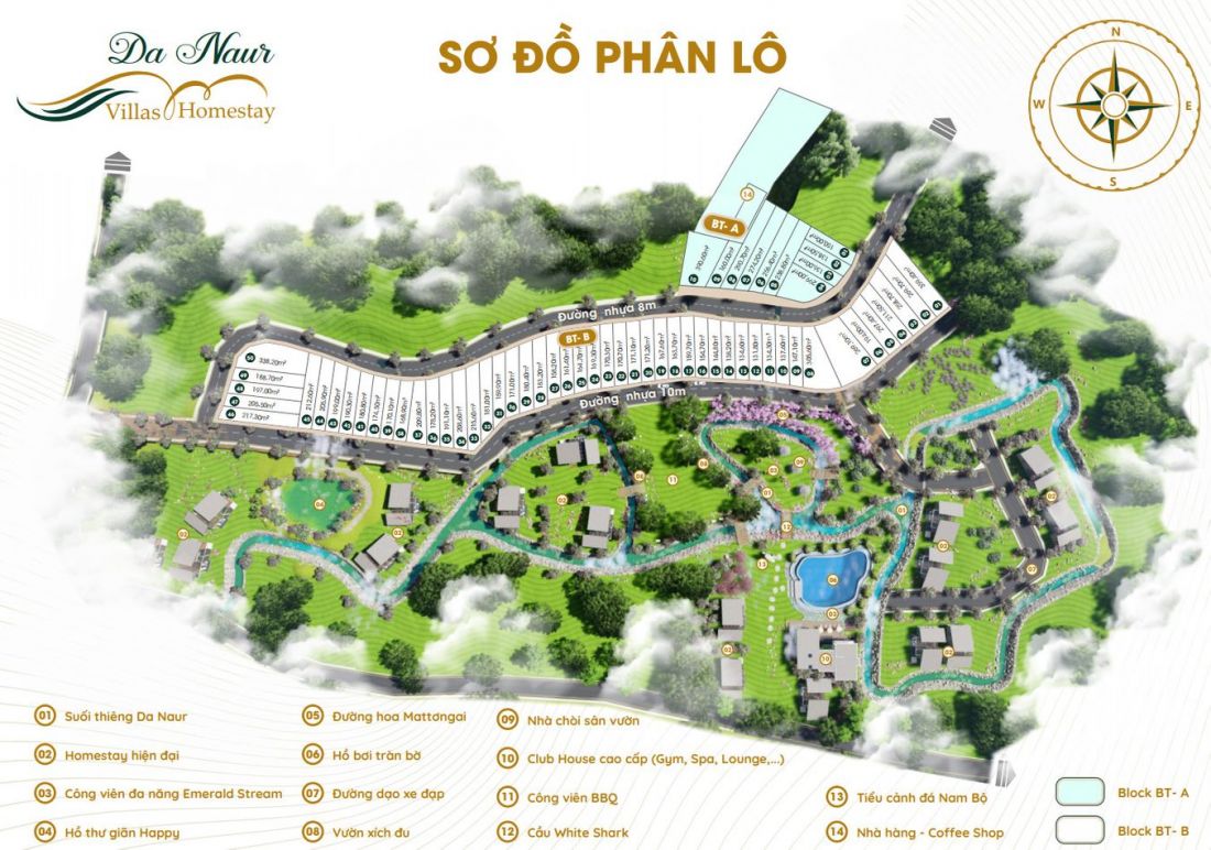 Floor plan of Da Naur Villas & Homestay Bao Loc Project Floor plan of Da Naur Villas & Homestay Bao Loc Project