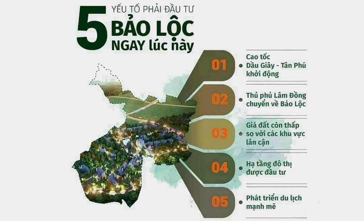 5 factors to invest in Bao Loc - Sky Garden Bao Loc