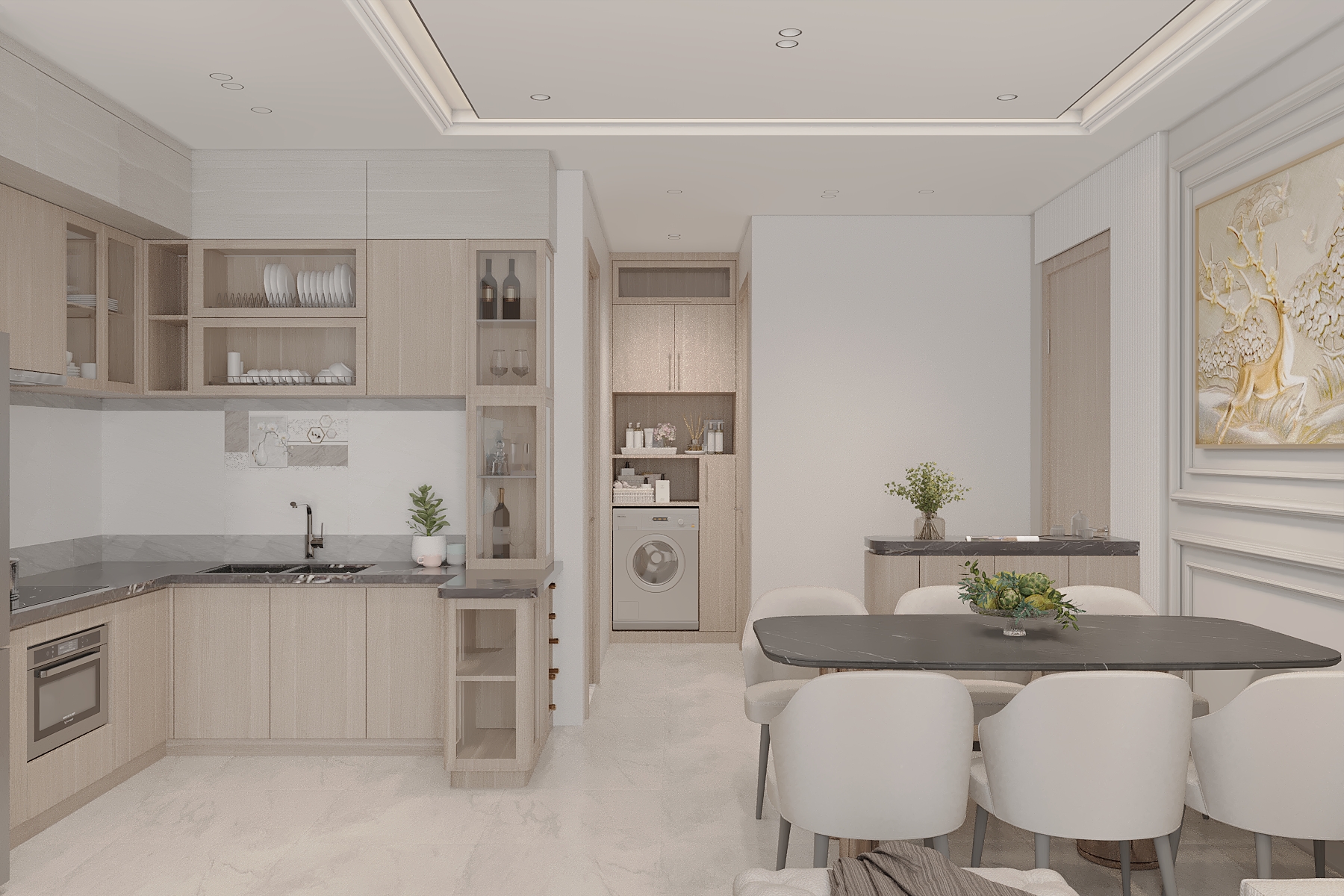 Green Melody Apartment Kitchen Green Melody Apartment Kitchen