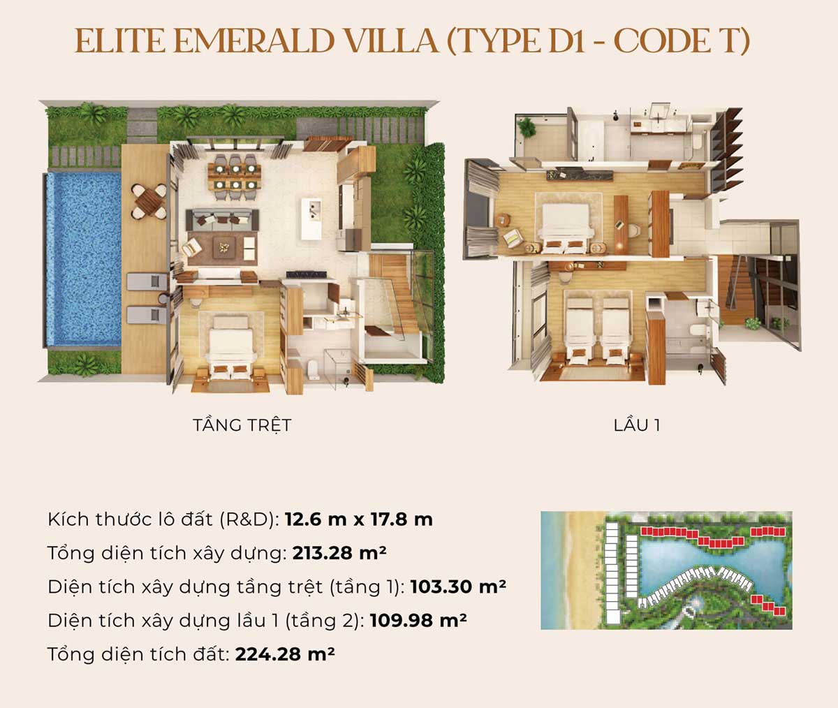 Elite Sapphire Villa Type D1 Felicity Phu Quoc - Felicity Phu Quoc