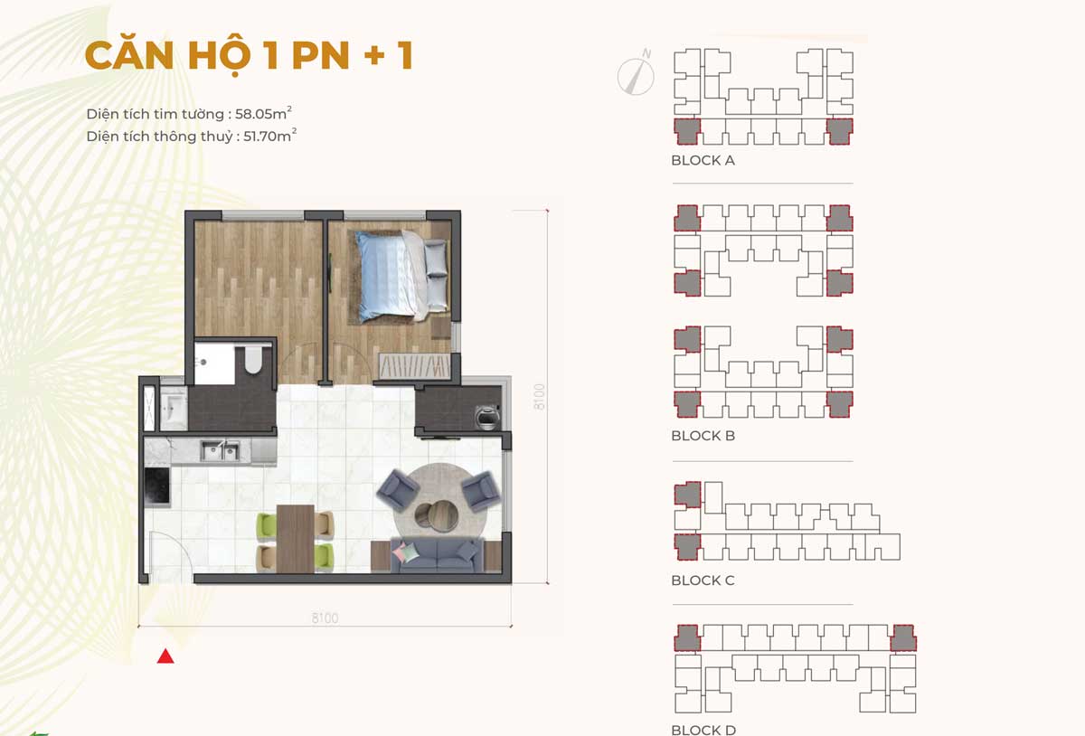 Can ho 1PN Nha o xa hoi Dragon E Home - DRAGON E-HOME