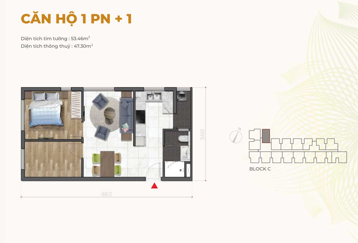 Can ho 1PN Nha o xa hoi Du an chung cu Dragon E Home 2021 - DRAGON E-HOME