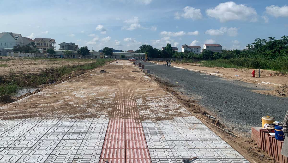 cap nhat tien do thi cong du an kdt con khuong diamond city thang 6 nam 2021 - Cồn Khương Diamond City