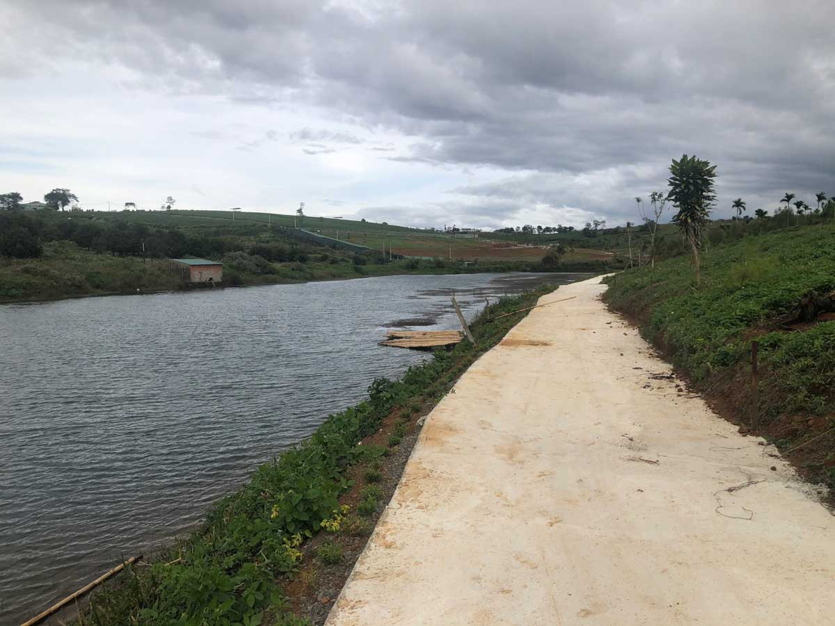 Update on construction progress of Kingdom Ecolake Village Ven Ho - Kingdom Ecolake Village
