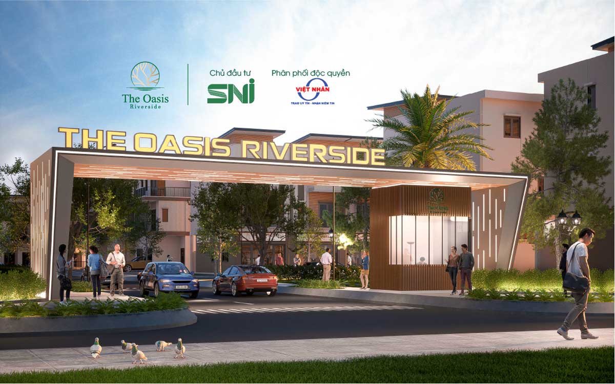 The Oasis Riverside Ben Cat Binh Duong Project Gate The Oasis Riverside Ben Cat Binh Duong Project Gate