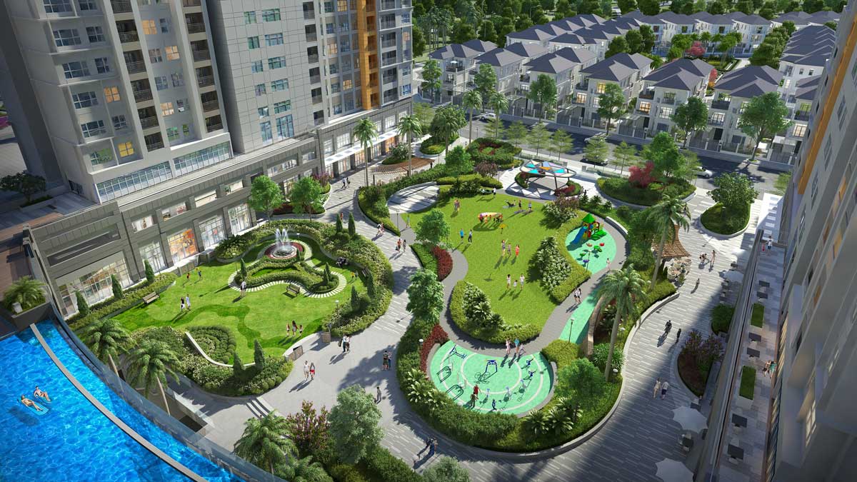Internal park area of Victoria Village Project, District 2, Thu Duc Internal park area of Victoria Village Project, District 2, Thu Duc