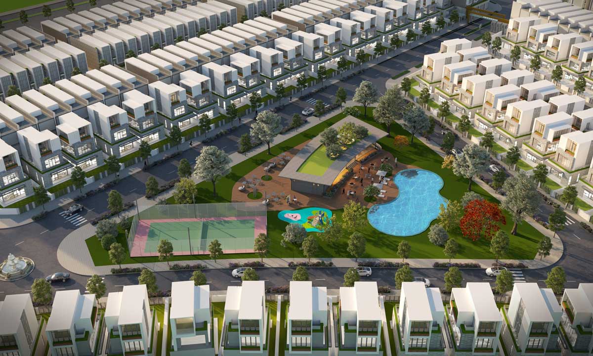 Internal park of Diamond City Loc Ninh Binh Phuoc Project