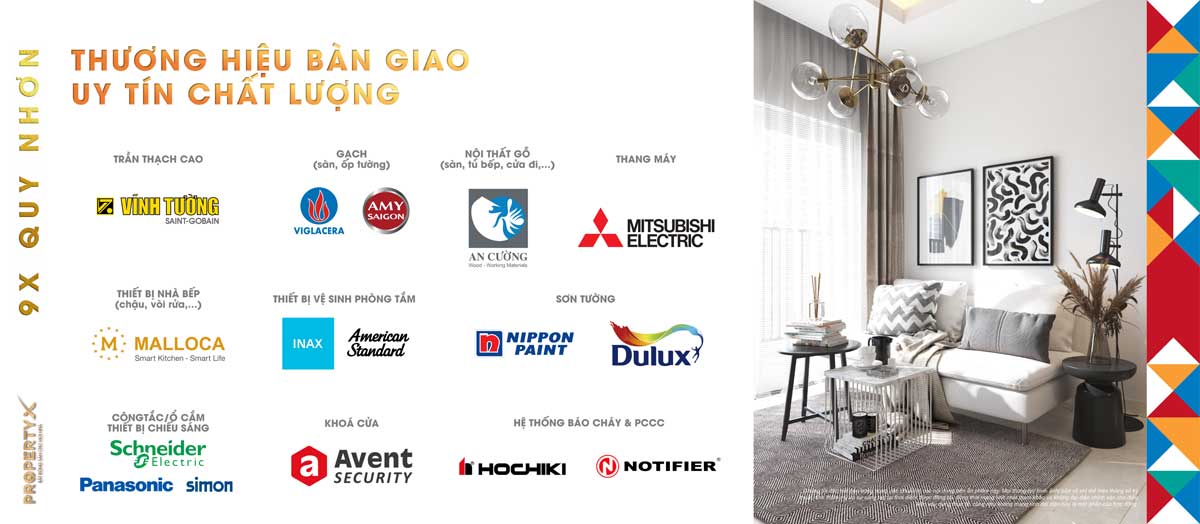 List of Materials for Handover of 9X Quy Nhon Apartment List of Materials for Handover of 9X Quy Nhon Apartment