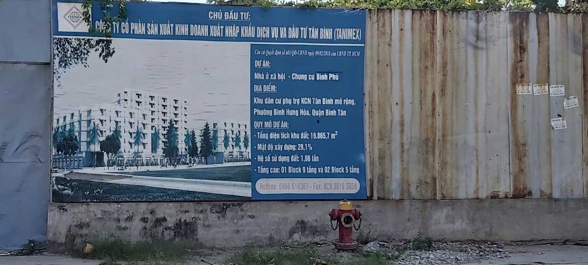 Social housing project, Binh Phu Binh Tan apartment complex