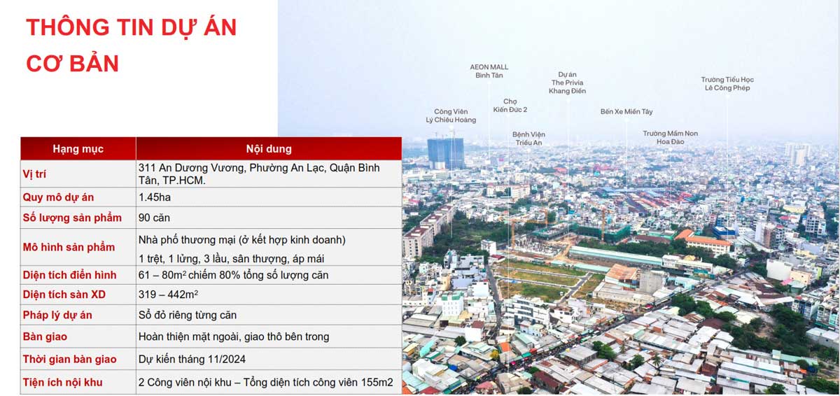 Dự án Nhà phố The Sholi Bình Tân Dự án Nhà phố The Sholi Bình Tân