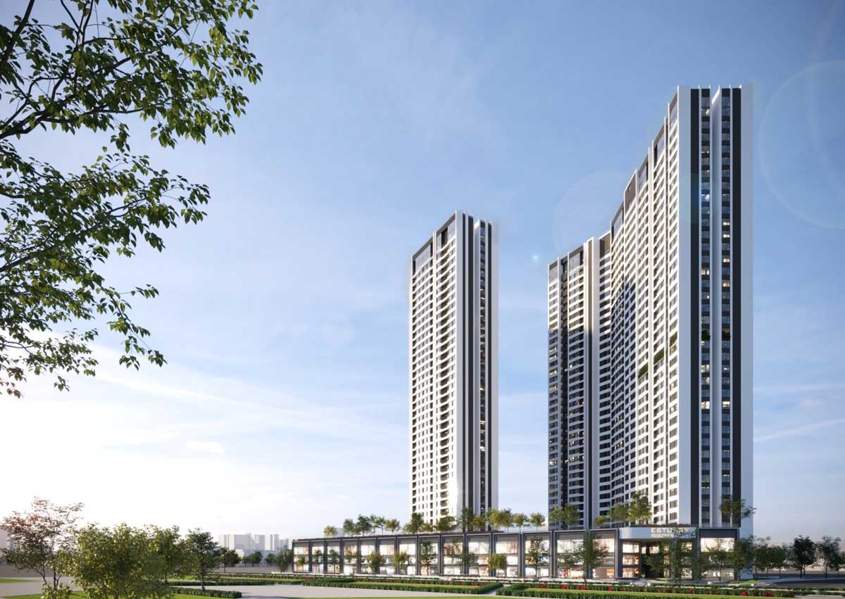 Perspective of The Estuary Tuyen Son Apartment Project, Da Nang