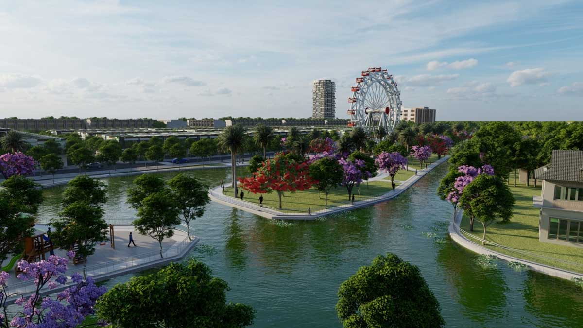 Du quay Du an Con Khuong Diamond City - Cồn Khương Diamond City