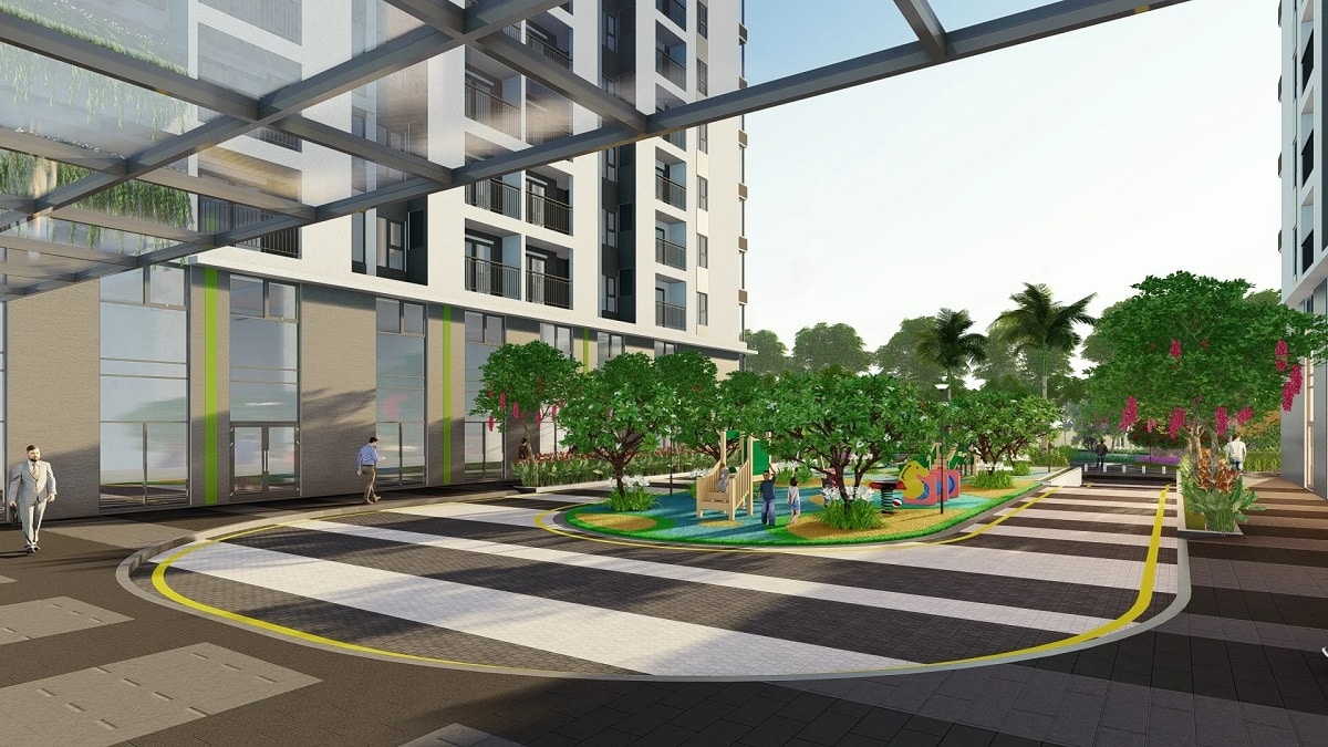 Walking Street of Thu Thiem Green House Apartment Project