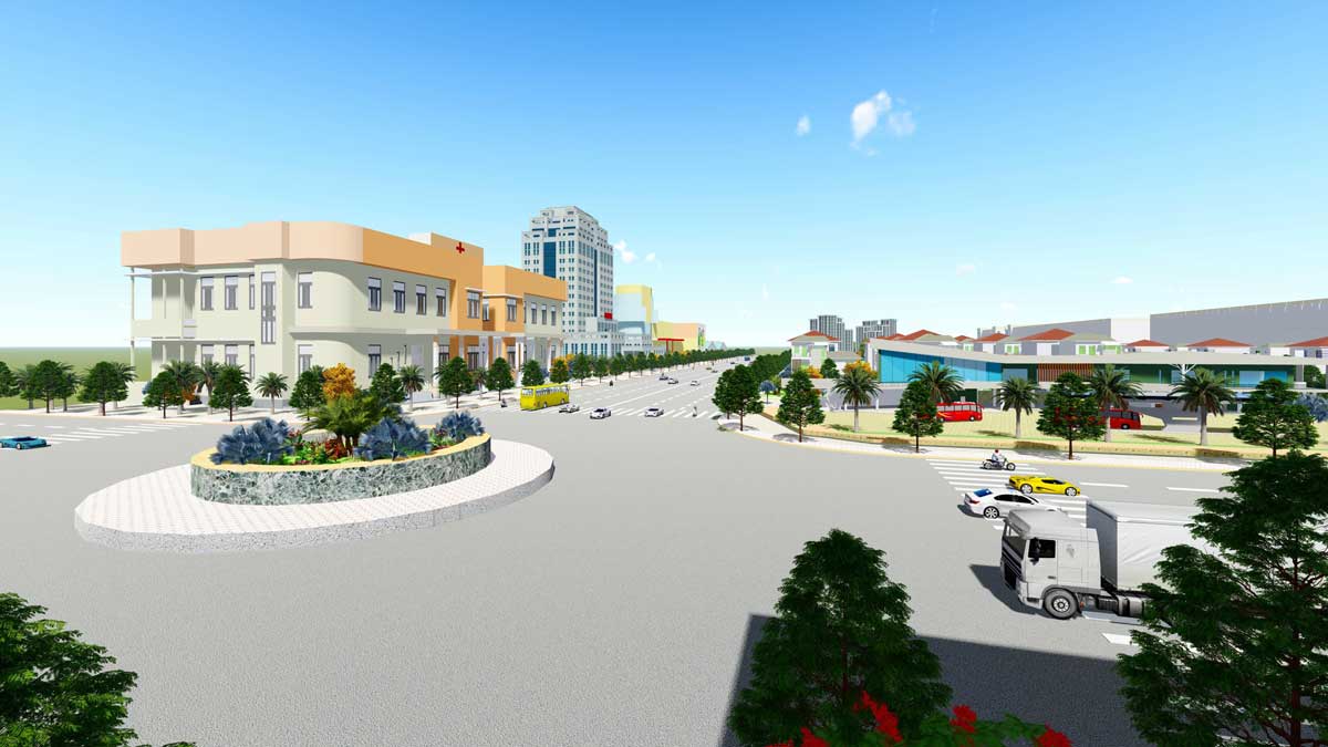 Gems Garden Internal road of Gems Garden Duc Hoa Long An project - Gems Garden