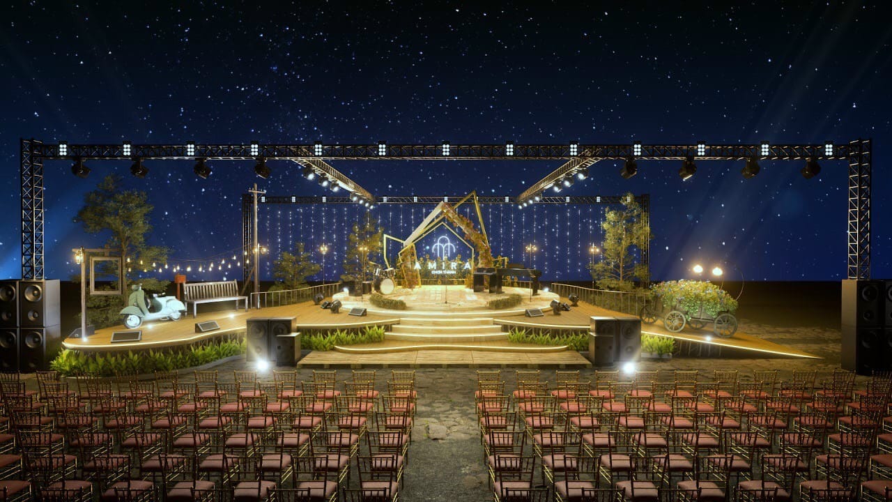 Outdoor stage of Amira Chon Thanh Binh Phuoc Project