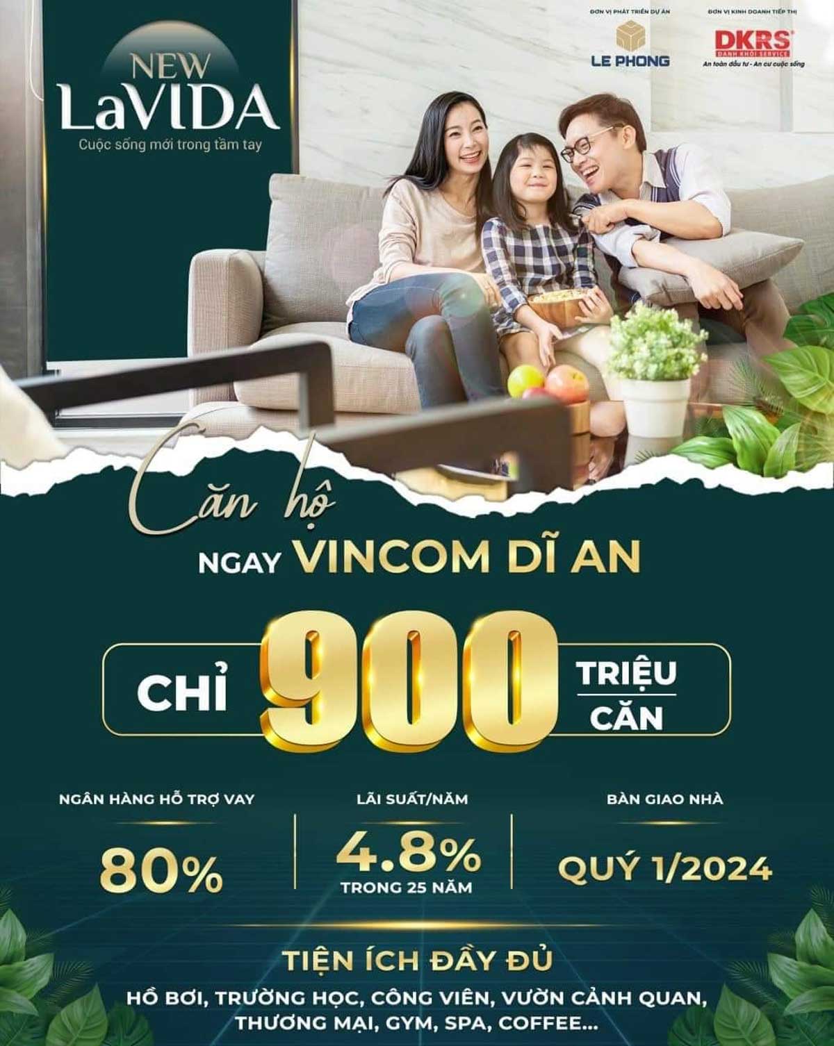 House for sale in Tan Dong Hiep New Lavida society - New Lavida