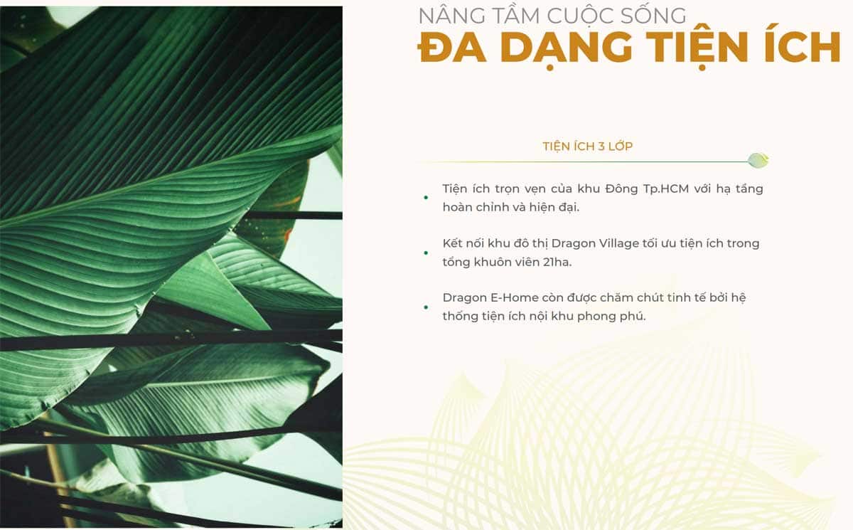 Project Amenities of Dragon E-Home Social Housing Apartment Complex District 9