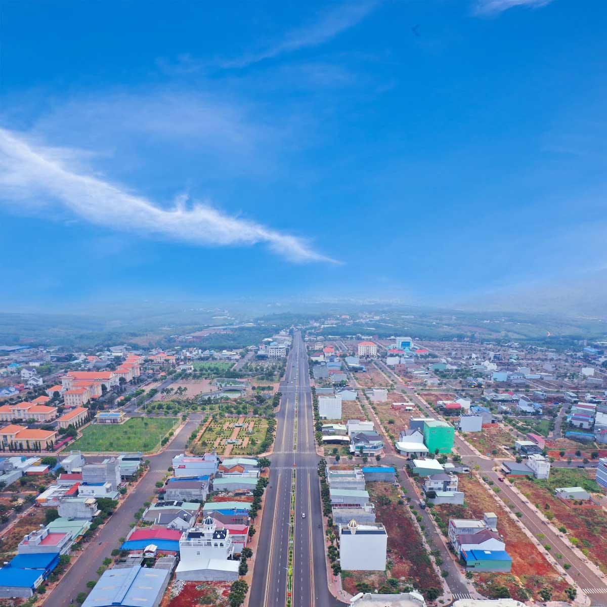 Construction progress of Diamond Centre Point Binh Phuoc project