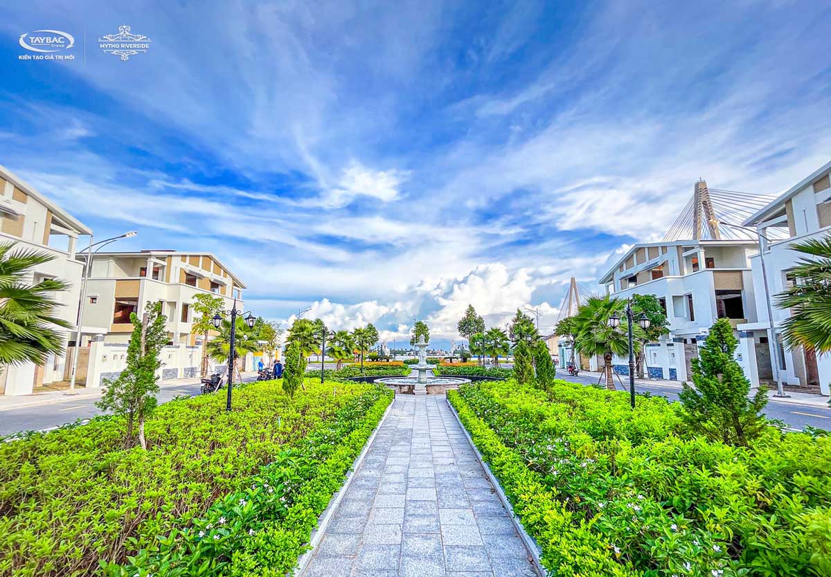 Actual Images of My Tho Riverside Villa Project in Tien Giang Actual Images of My Tho Riverside Villa Project in Tien Giang