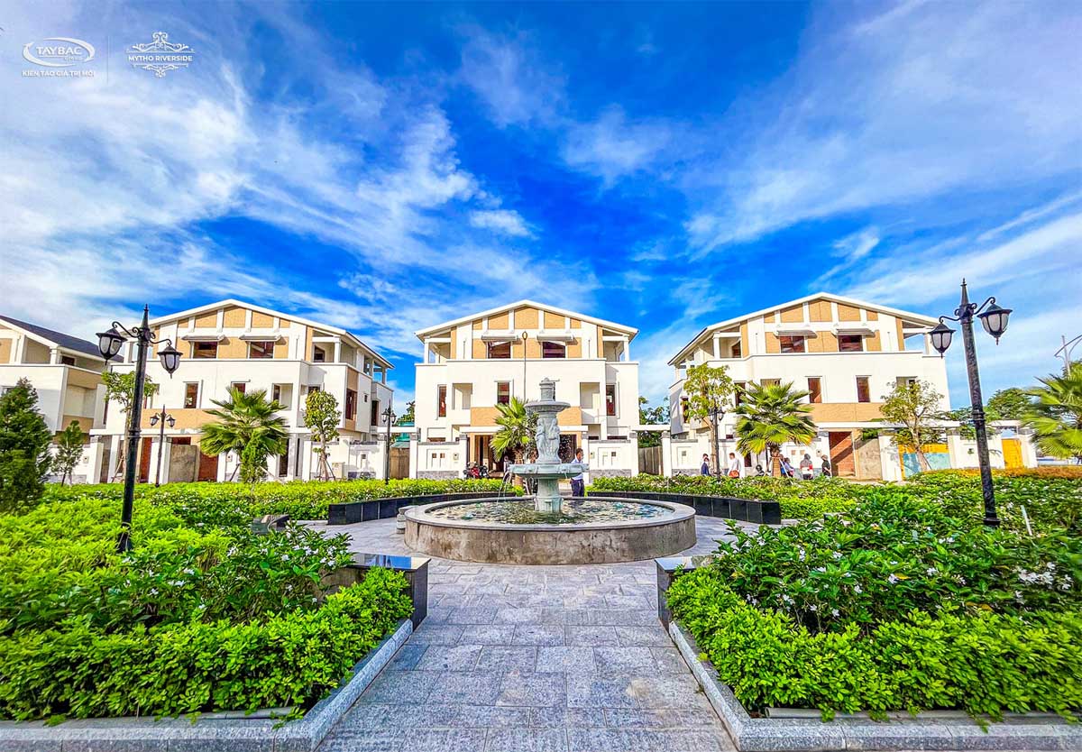 Actual Images of My Tho Riverside Villa Project in Tien Giang Actual Images of My Tho Riverside Villa Project in Tien Giang