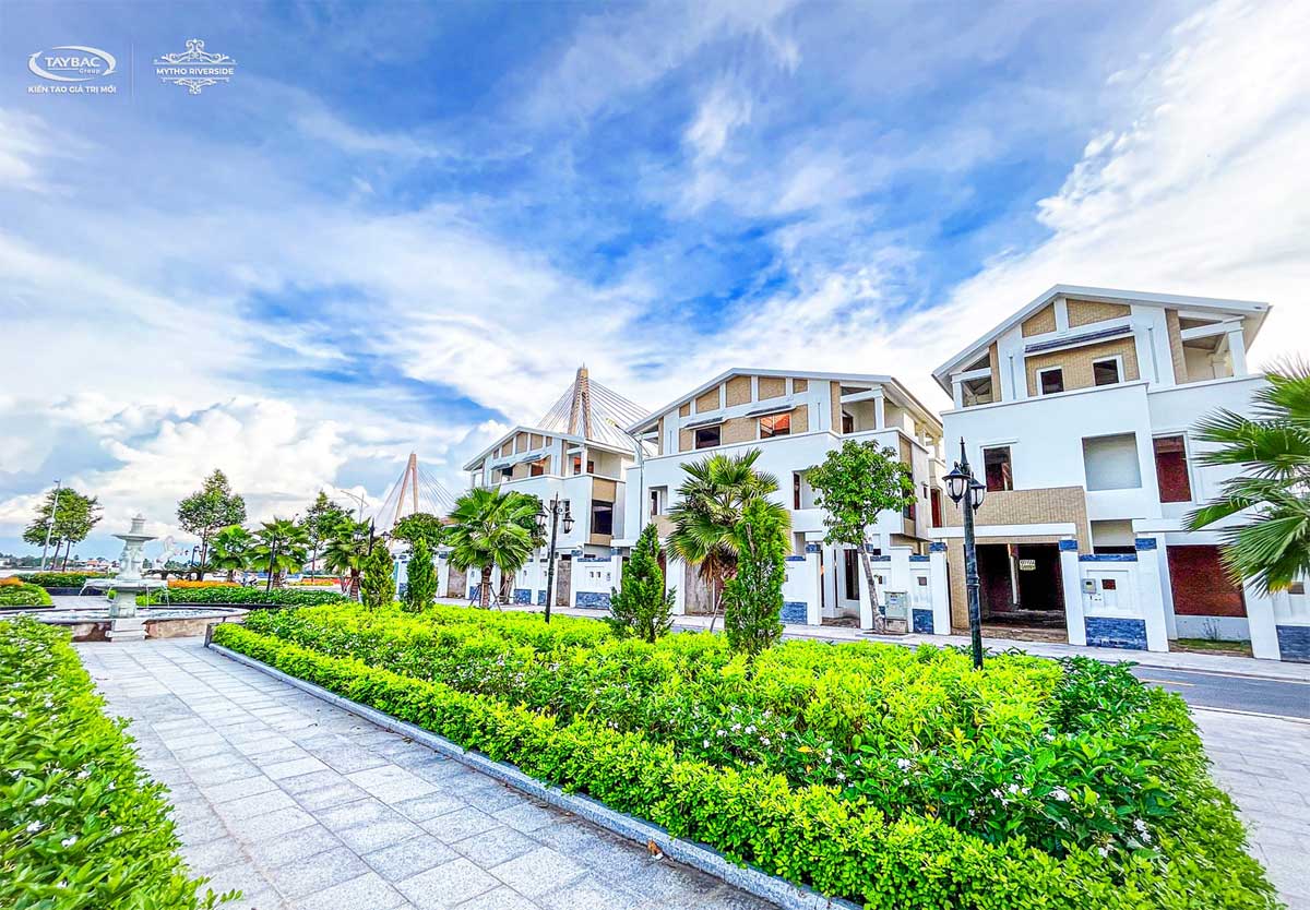 Actual Images of My Tho Riverside Villa Project in Tien Giang Actual Images of My Tho Riverside Villa Project in Tien Giang