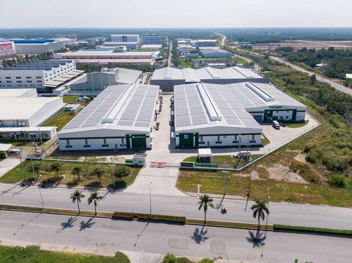 Actual image of Long Hau Industrial Park
