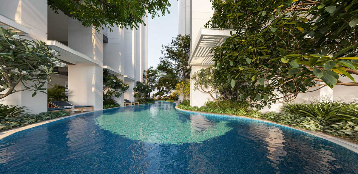 Swimming pool of Danang Landmark Tower Apartment Project Swimming pool of Danang Landmark Tower Apartment Project