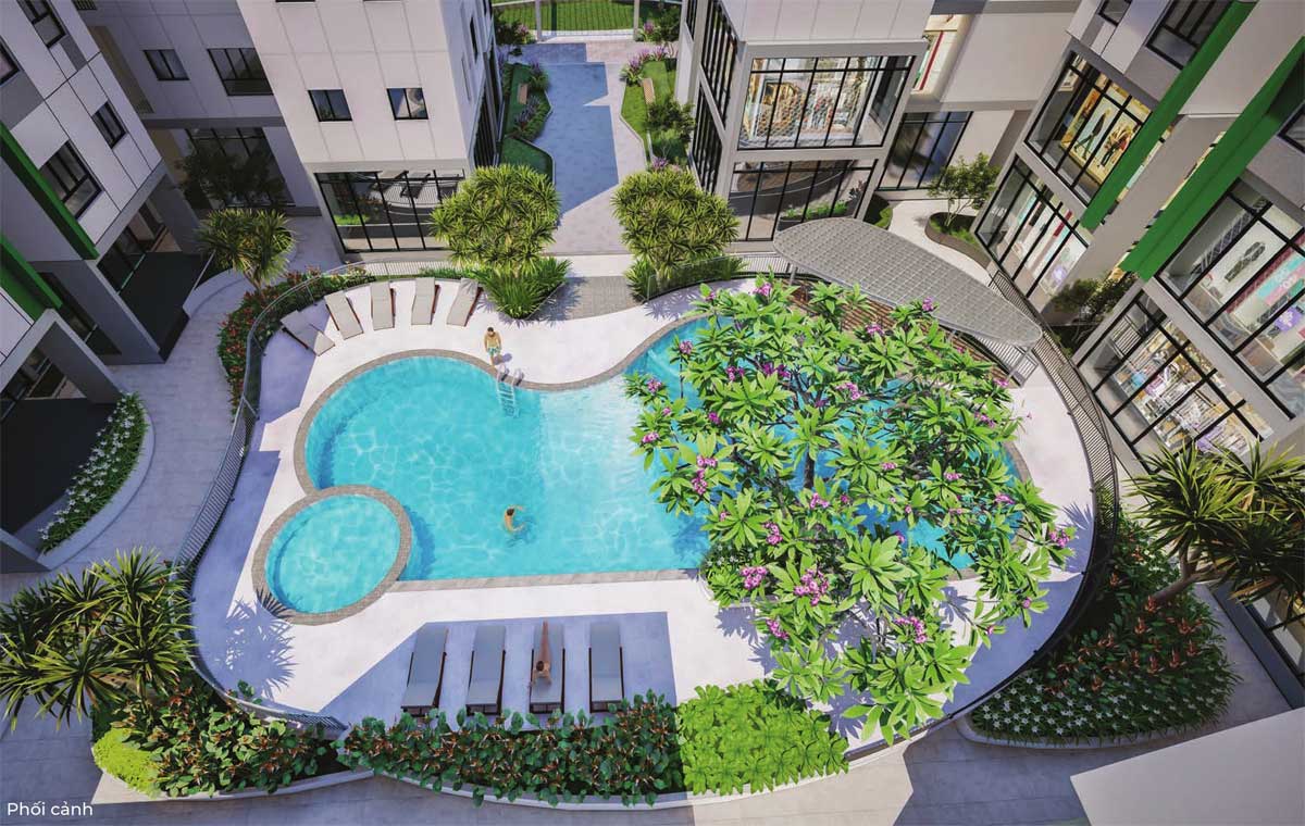 Swimming Pool Apartment Social Housing Dragon E-Home District 9