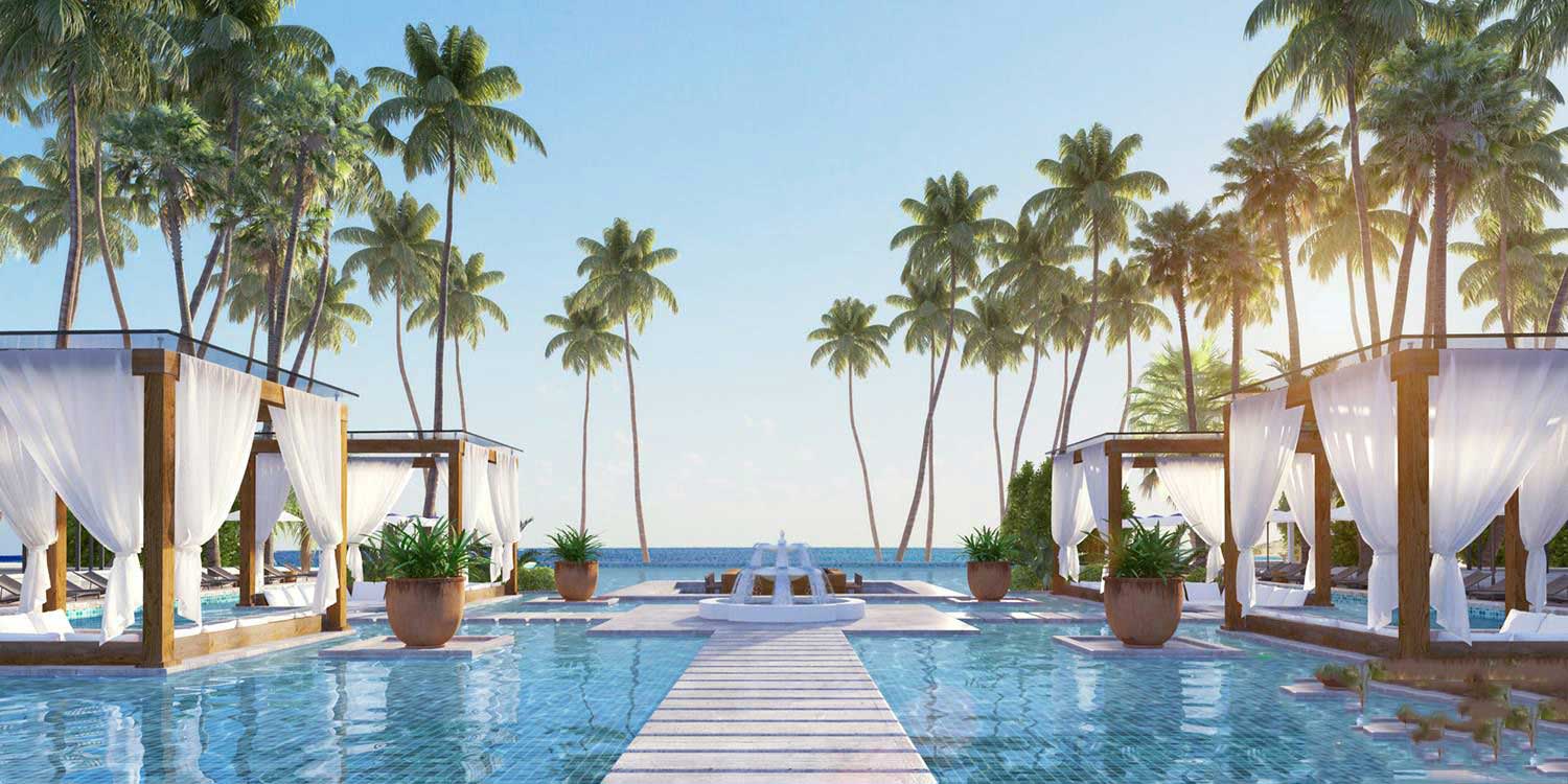 Swimming Pool Amenities Lancaster Nam O Resort Da Nang Project