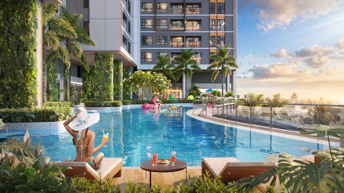 Swimming pool of Essensia Sky Apartment Project Nha Be Swimming pool of Essensia Sky Apartment Project Nha Be