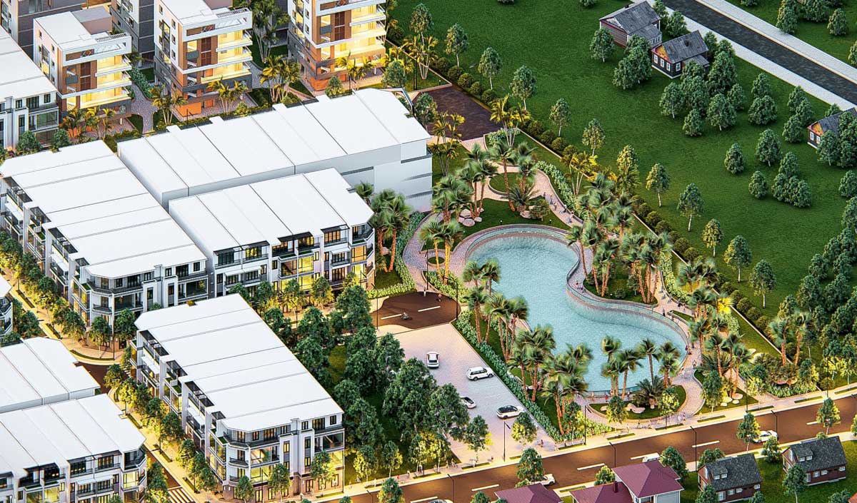 Swimming pool park Dubai City Binh Phuoc Residential Area Swimming pool park Dubai City Binh Phuoc Residential Area