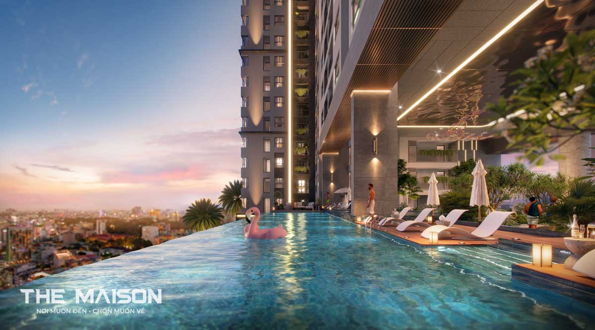 Swimming pool of The Maison Binh Duong project Swimming pool of The Maison Binh Duong project