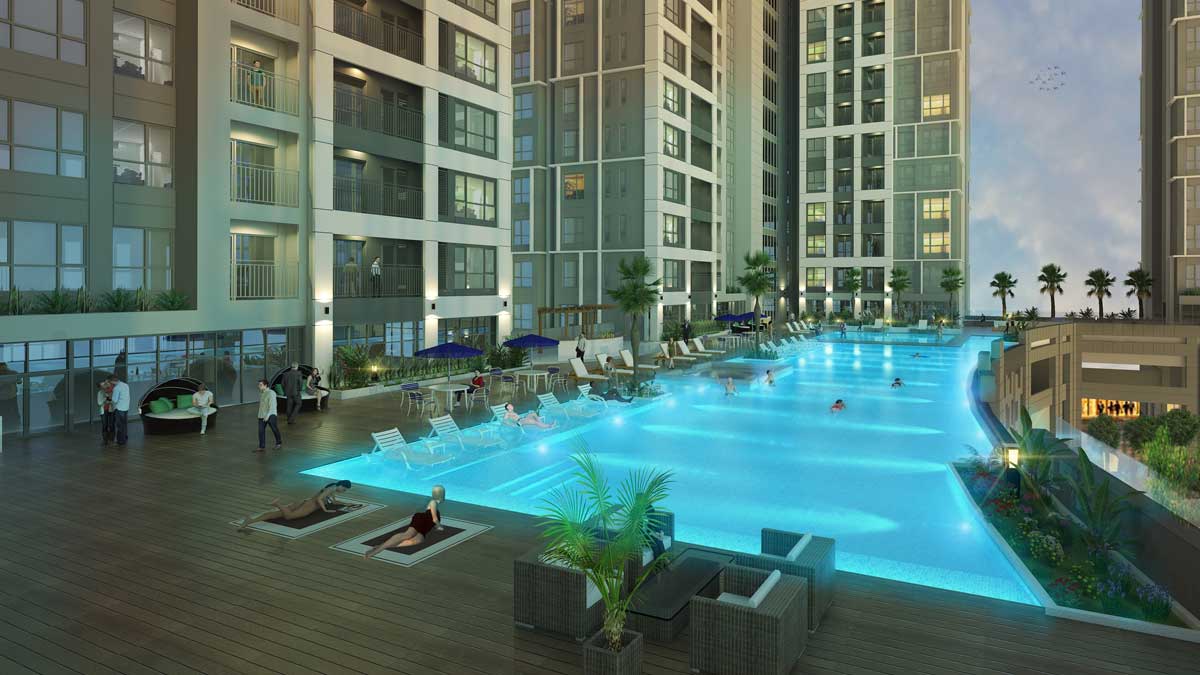 Swimming pool of Victoria Village Project, District 2, Thu Duc Swimming pool of Victoria Village Project, District 2, Thu Duc
