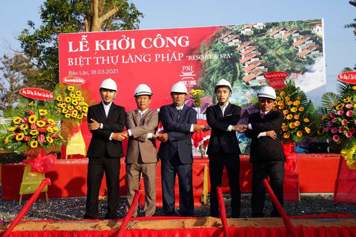 Groundbreaking Ceremony of French Village Villa Bao Loc Resort & Spa