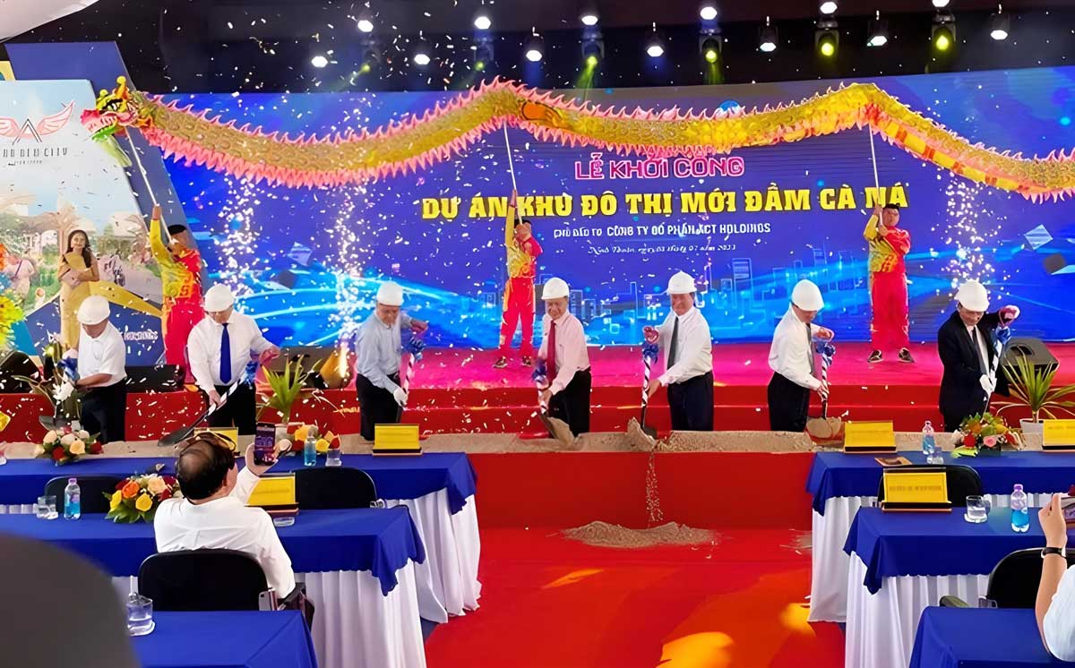 Groundbreaking ceremony of Dam Ca Na New Urban Area project with total investment of nearly 4,500 billion VND Groundbreaking ceremony of Dam Ca Na New Urban Area project with total investment of nearly 4,500 billion VND