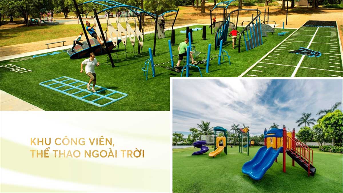 Outdoor Sports Park Area French Village Villa Bao Loc Resort & Spa