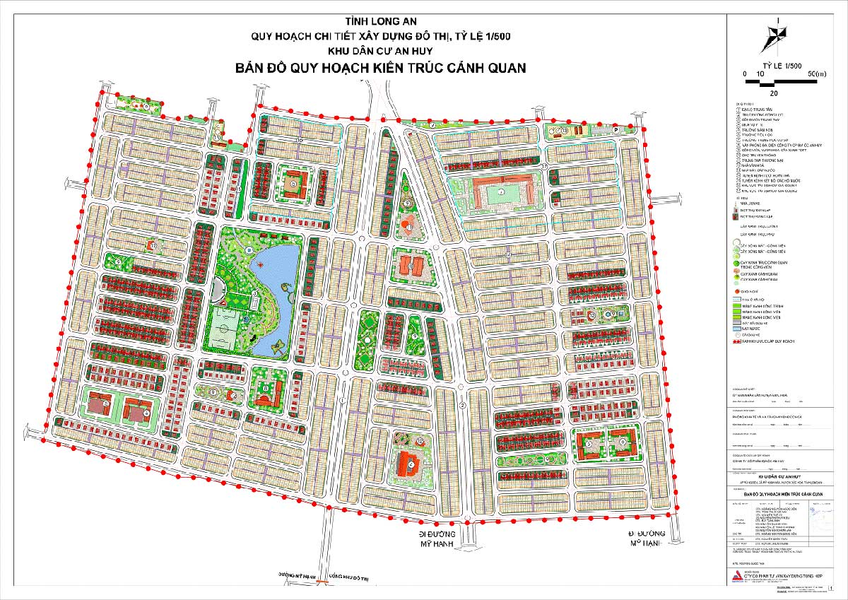Plot plan of An Huy Long An Urban Area Project