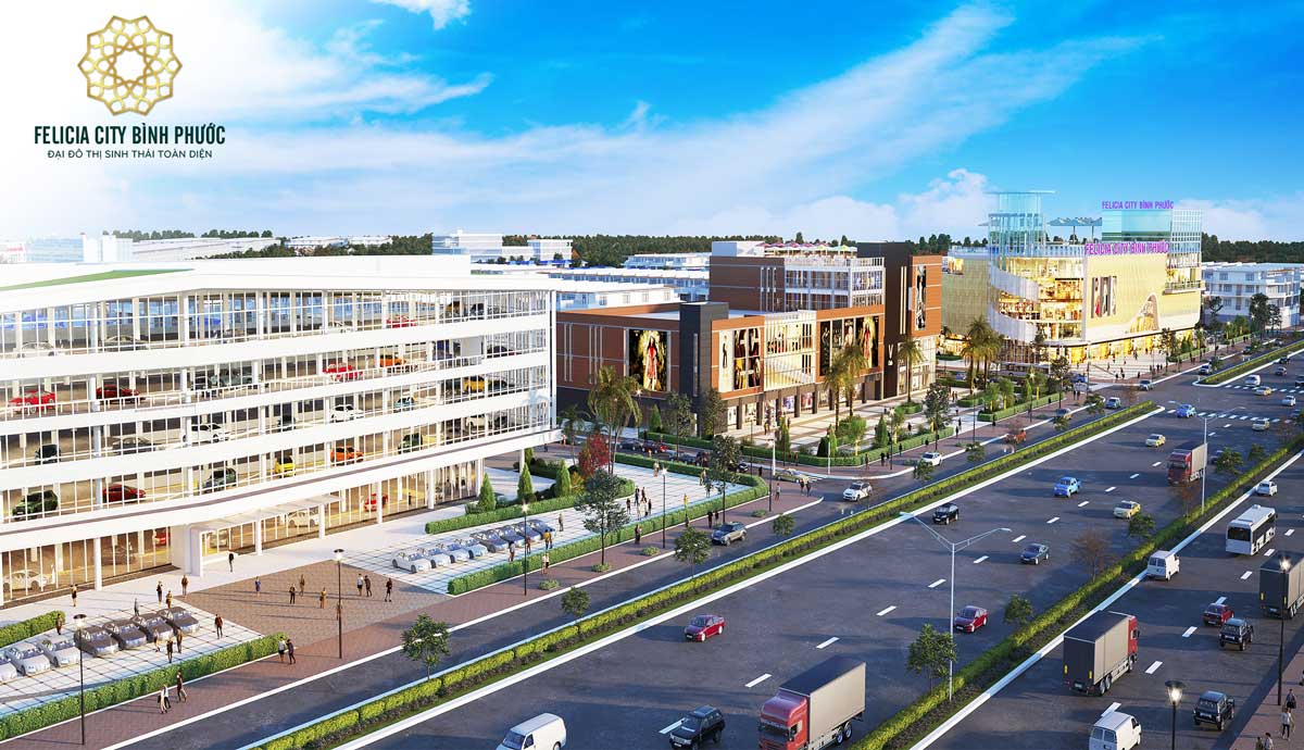 Commercial center area next to Felicia City Binh Phuoc - FELICIA CITY BINH PHUOC