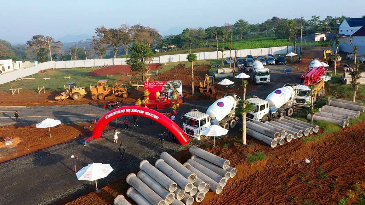 Groundbreaking Ceremony of French Village Villa Area Bao Loc Resort & Spa