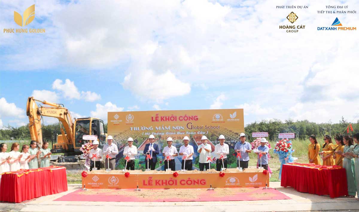 Groundbreaking ceremony of Global School kindergarten at Phuc Hung Golden Binh Phuoc Groundbreaking ceremony of Global School kindergarten at Phuc Hung Golden Binh Phuoc