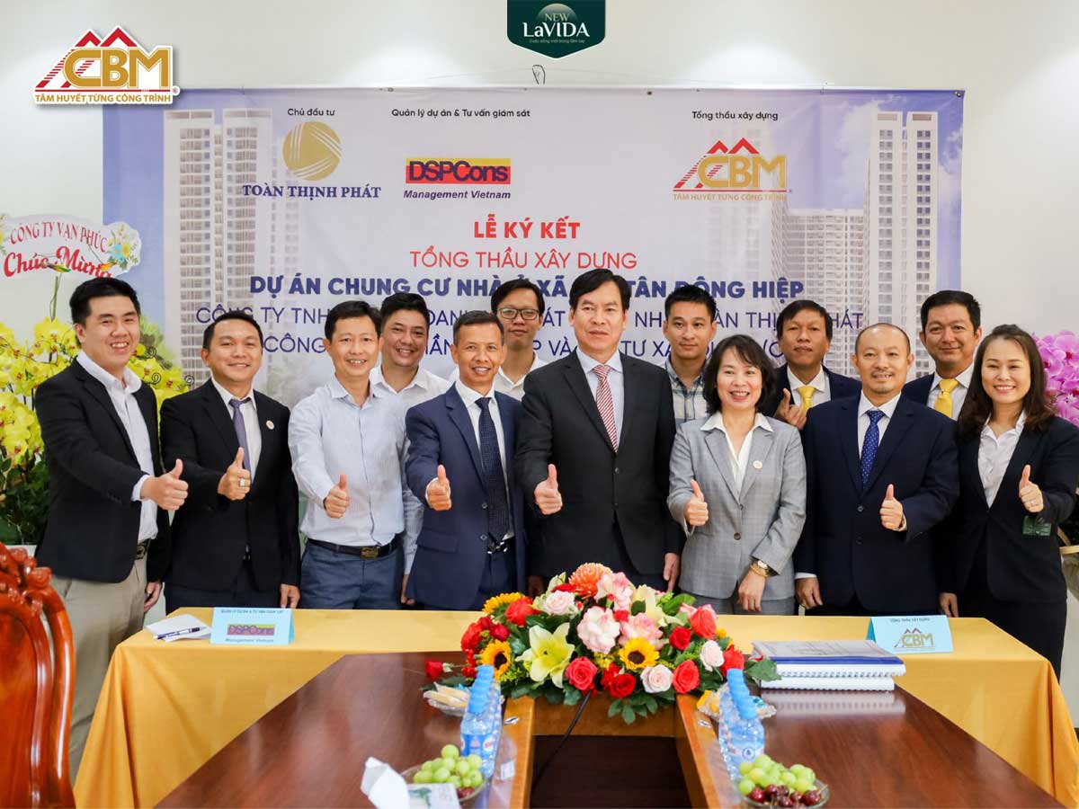 New Lavida Signing Ceremony of the General Contractor for Construction of Tan Dong Hiep New Lavida 2022 Social Housing Apartment Project - New Lavida