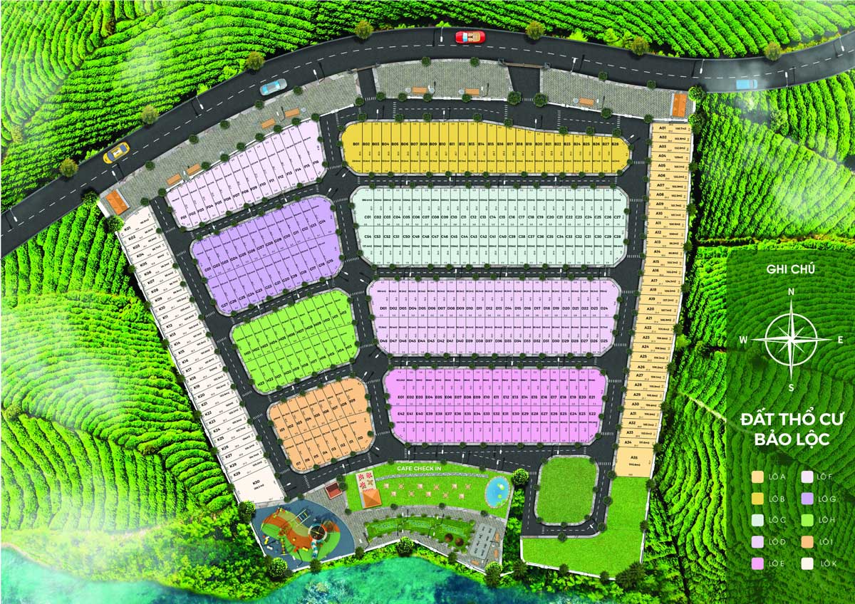 Floor plan of French Village Villa Bao Loc Resort & Spa