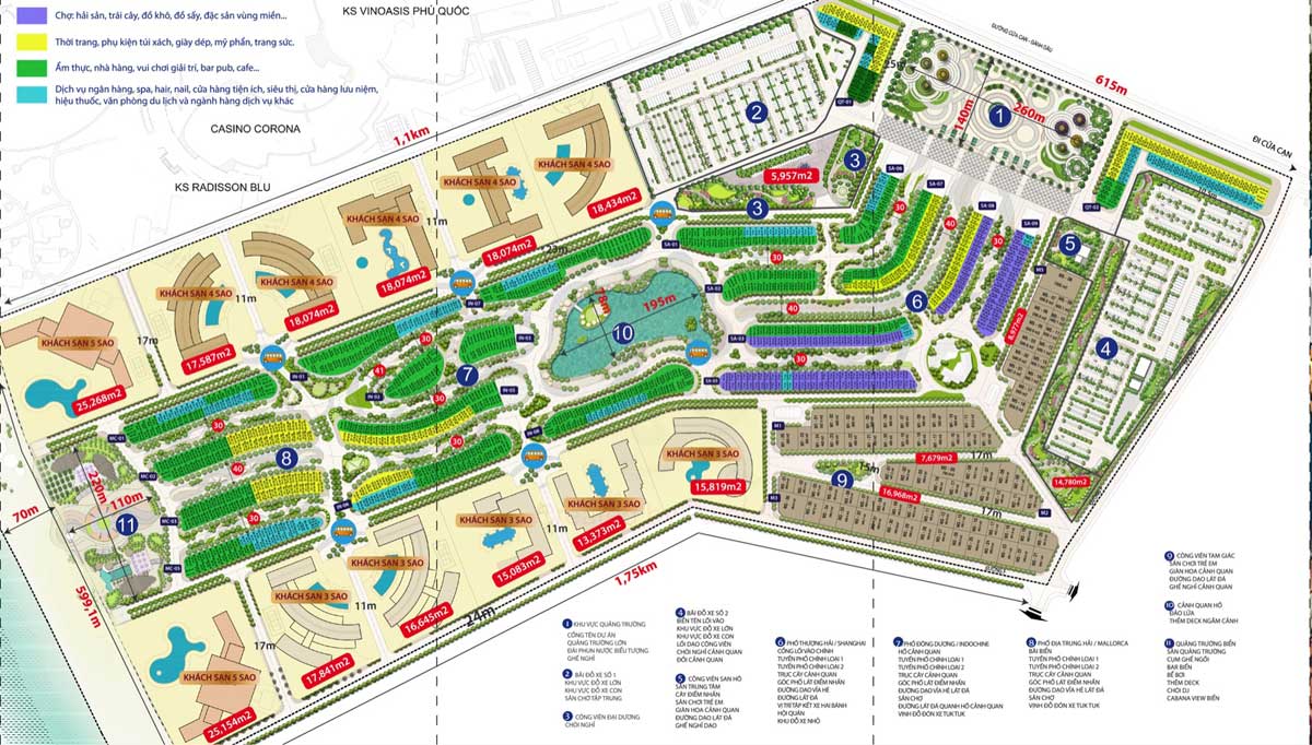 Floor plan of Condotel The Suite Phu Quoc