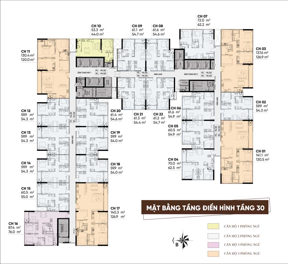 Mặt bằng Tầng 30 Dự án Căn hộ Phúc Đạt Connect 2 Dĩ An Mặt bằng Tầng 30 Dự án Căn hộ Phúc Đạt Connect 2 Dĩ An