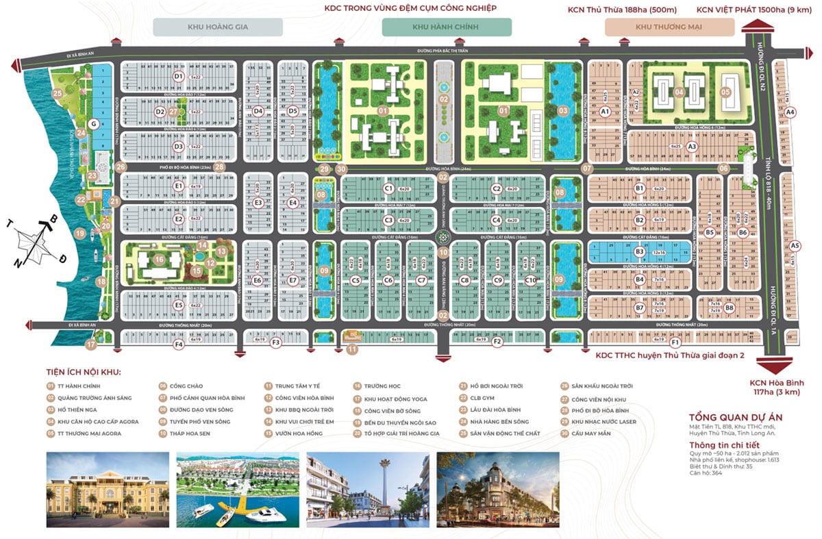 Agora City Thu Thua Long An Project Layout