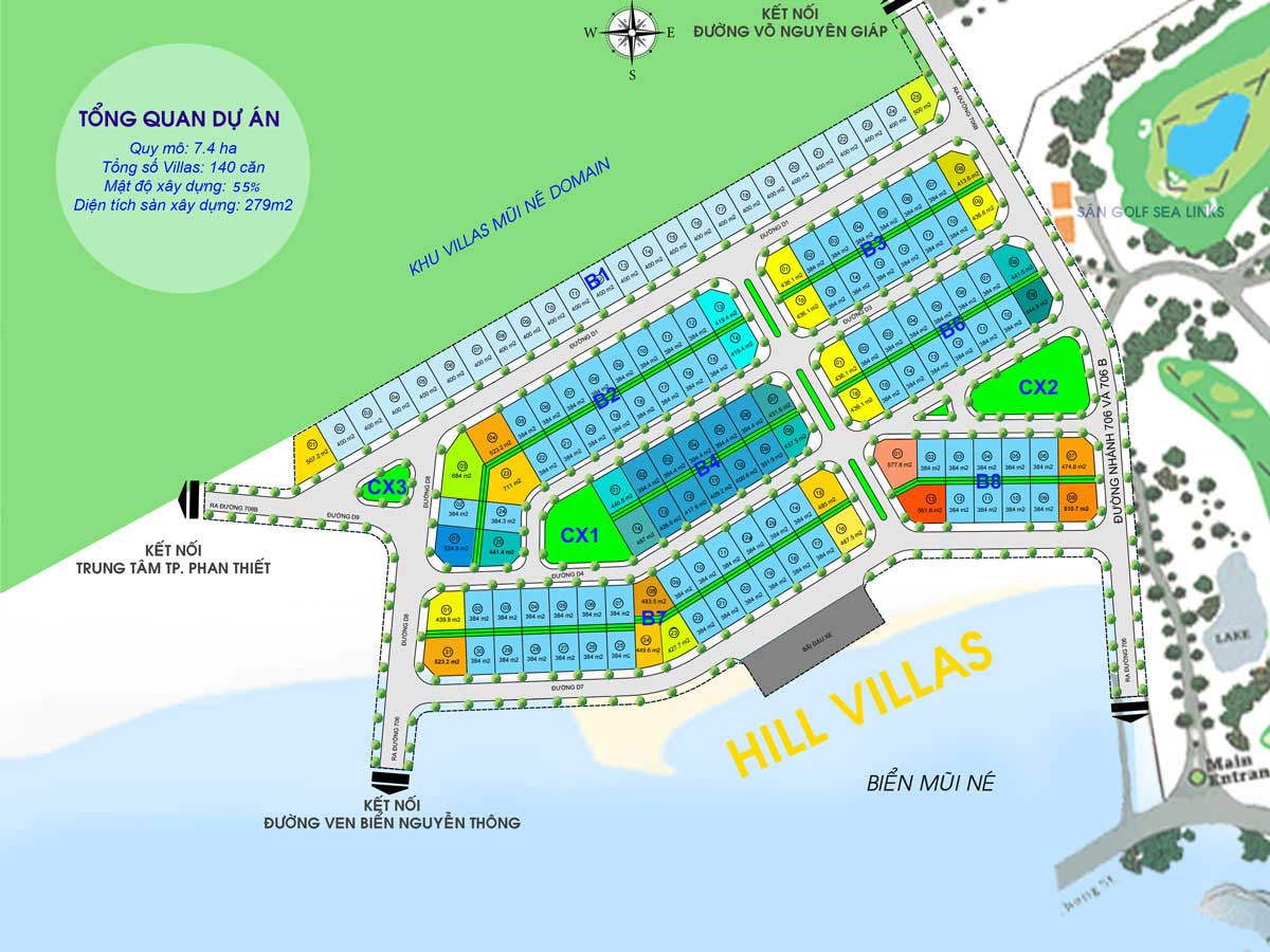 Plot Plan of Hill Villas Mui Ne Phan Thiet Villa Project Plot Plan of Hill Villas Mui Ne Phan Thiet Villa Project
