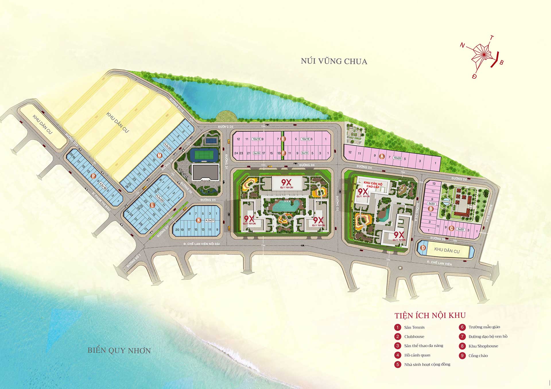 Overall Plan of 9X Quy Nhon Apartment Project Overall Plan of 9X Quy Nhon Apartment Project