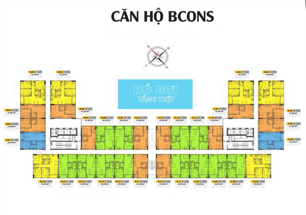 Floor plan of Bcons Le Trong Tan Apartment Project, Di An, Binh Duong Floor plan of Bcons Le Trong Tan Apartment Project, Di An, Binh Duong