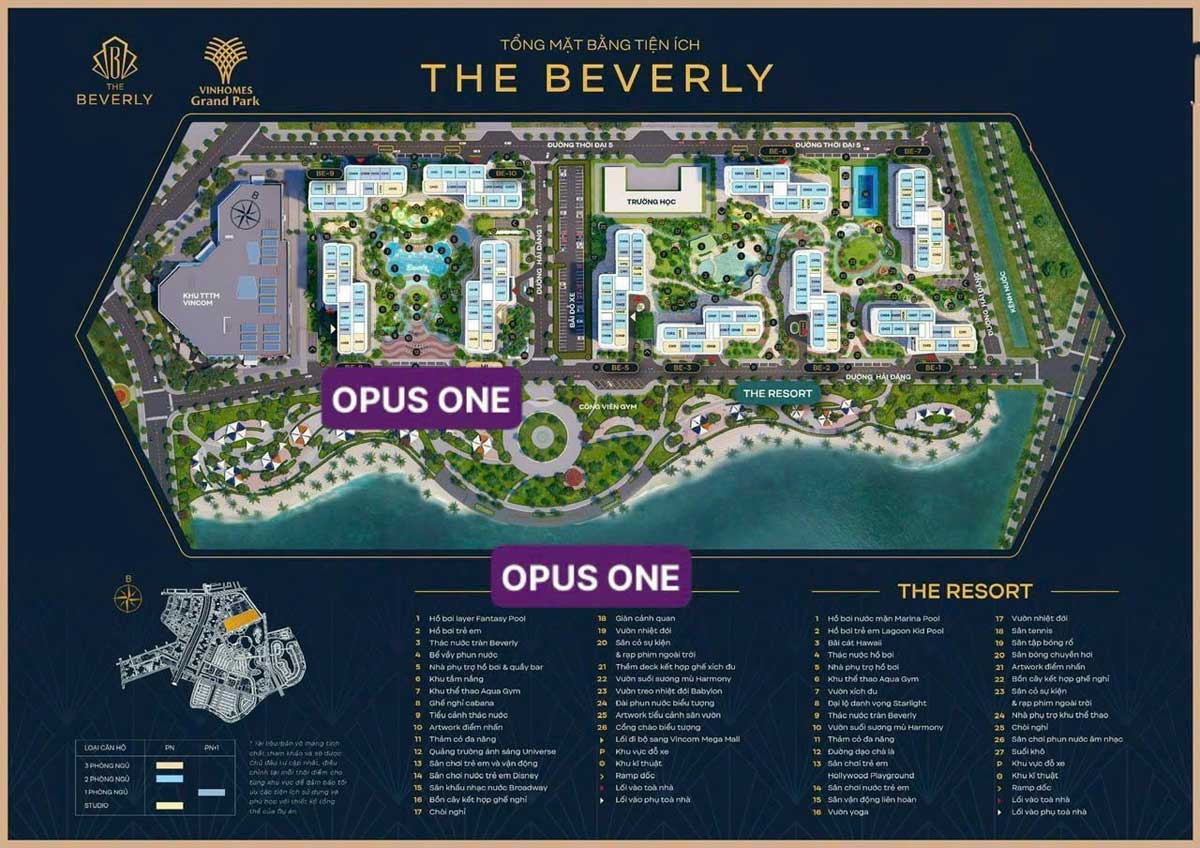 Floor Plan of The Opus One Vinhomes Grand Park Apartment Project Floor Plan of The Opus One Vinhomes Grand Park Apartment Project